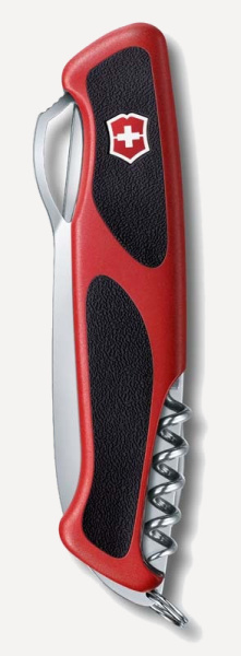 Нож Victorinox RangerGrip 79, 130мм, 12 функций (красный / черный)
